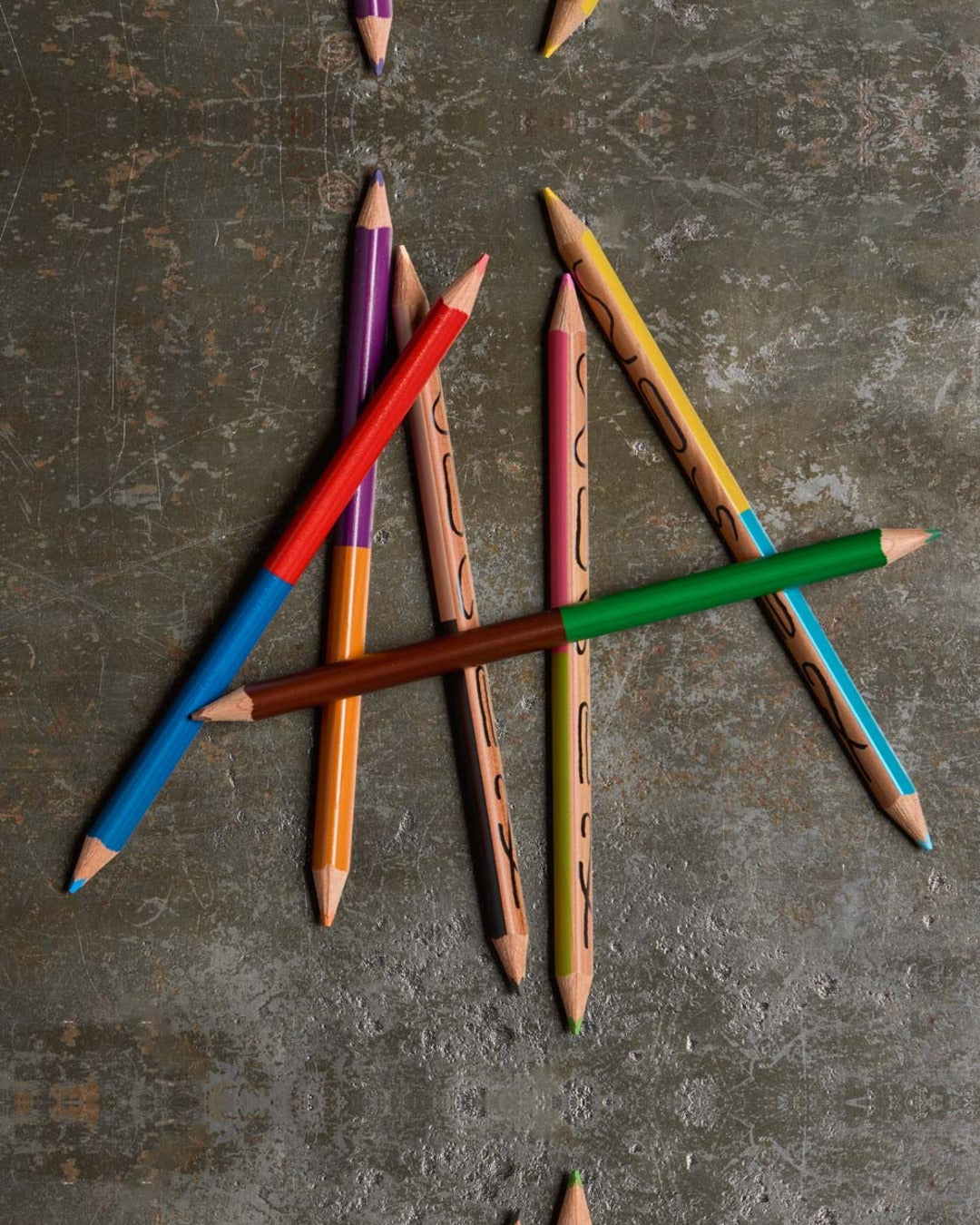 Woset - Crayons De Couleurs Bicolores