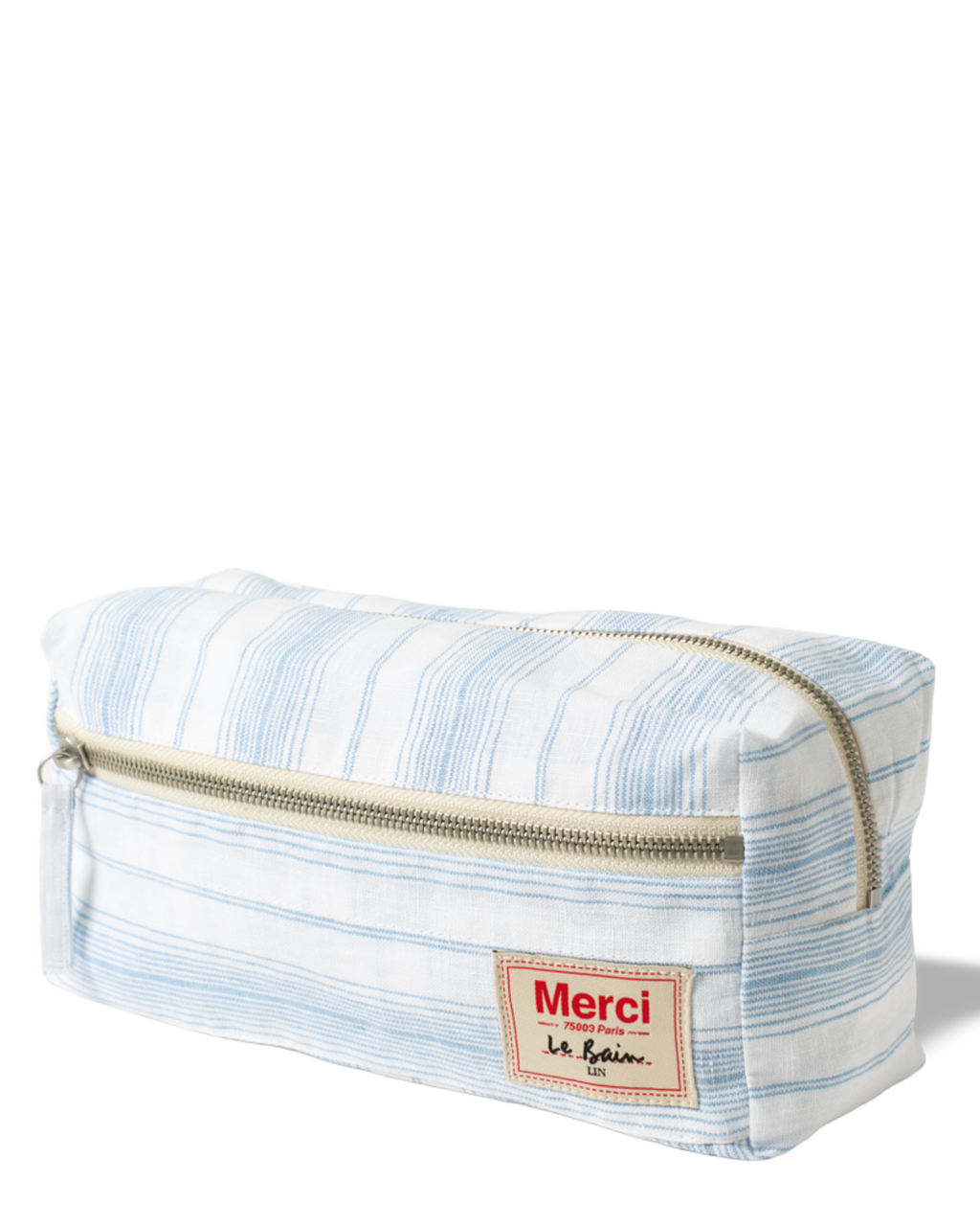 Merci - Toiletry bag - Primary Blue Canvas Stripes