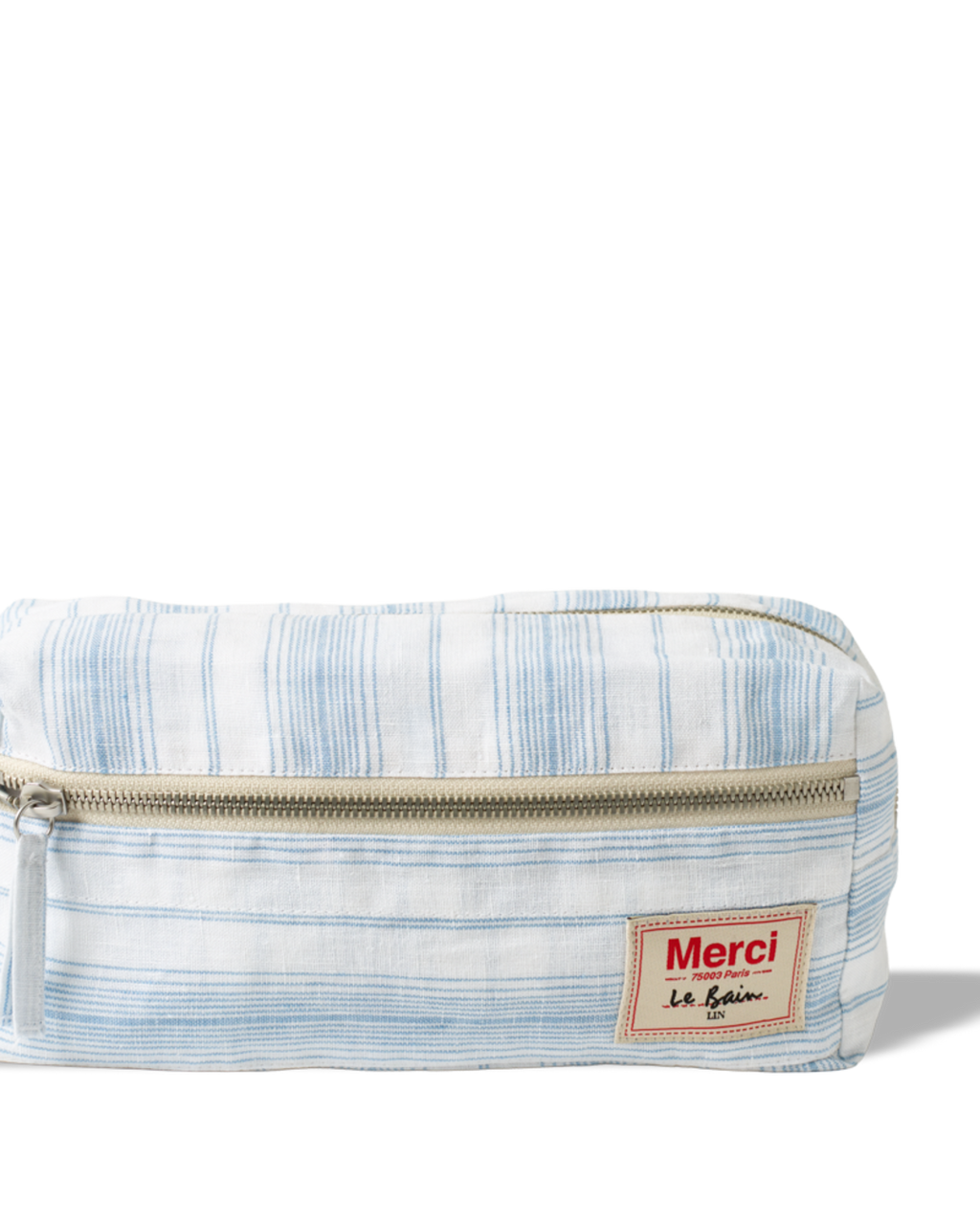 Merci - Toiletry bag - Primary Blue Canvas Stripes