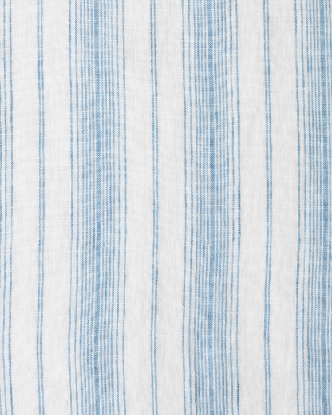 Merci - Washed linen Merci shopping bag - Primary Blue Canvas Stripes