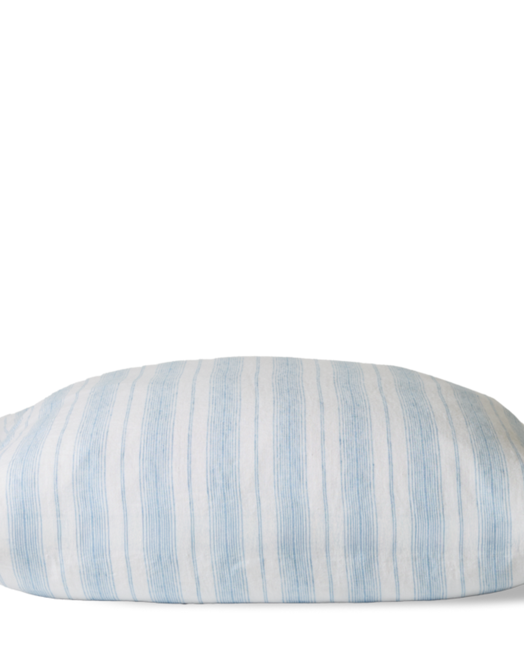 Washed Linen Pillowcase - Primary Blue Canvas Stripes