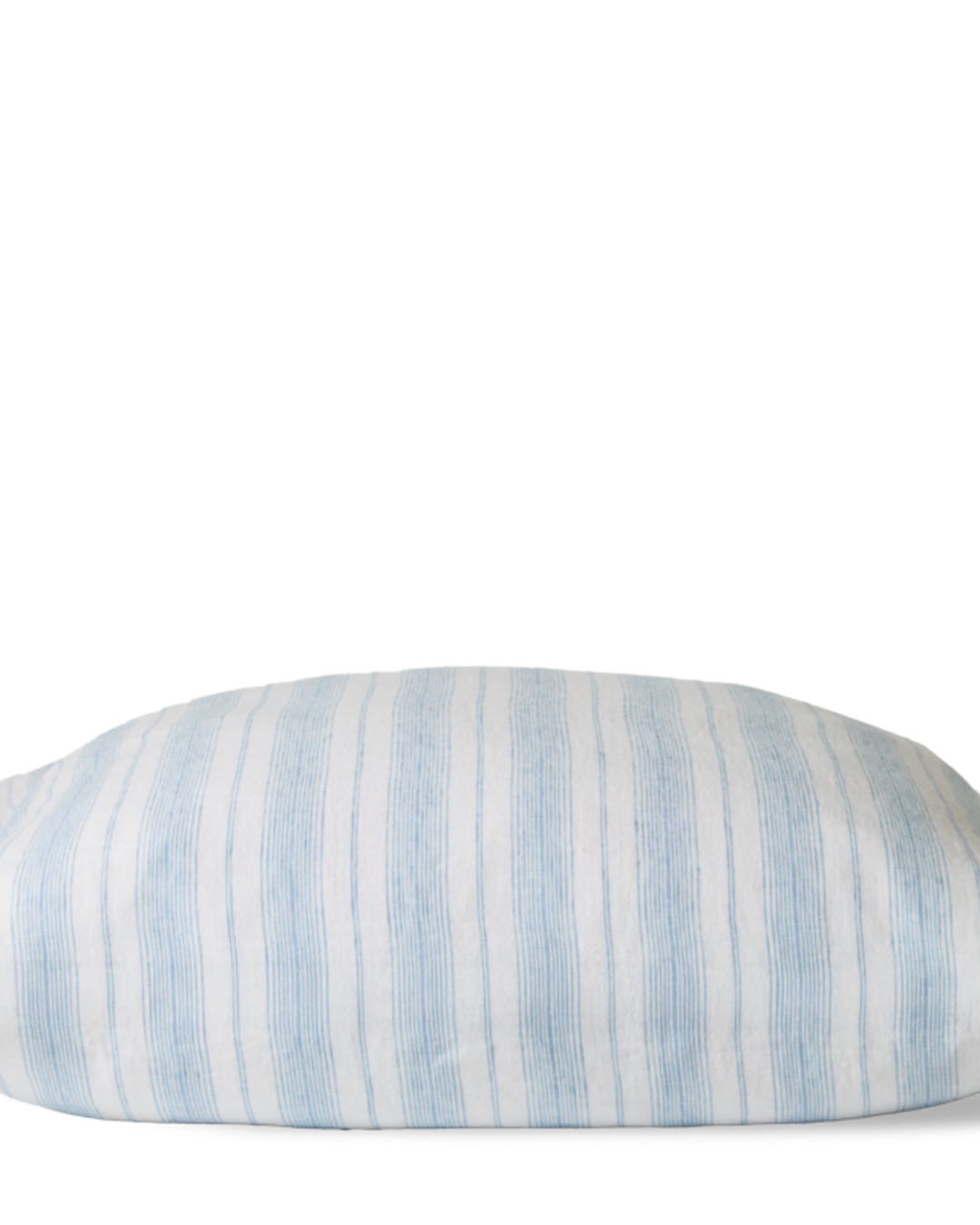 Washed Linen Pillowcase - Primary Blue Canvas Stripes