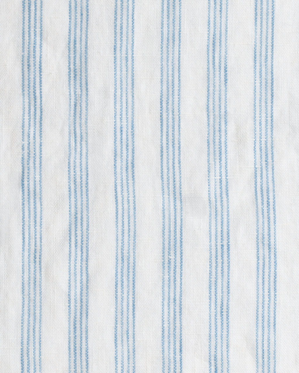 Merci - Set De Table En Lin Lavé - Rayures Pinceau Bleu Primaire