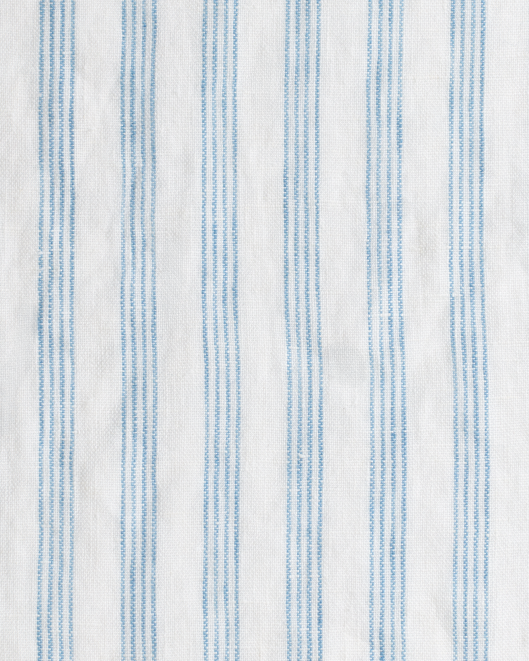 Merci - Washed linen tea towel - Primary Blue Paintbrush Stripes