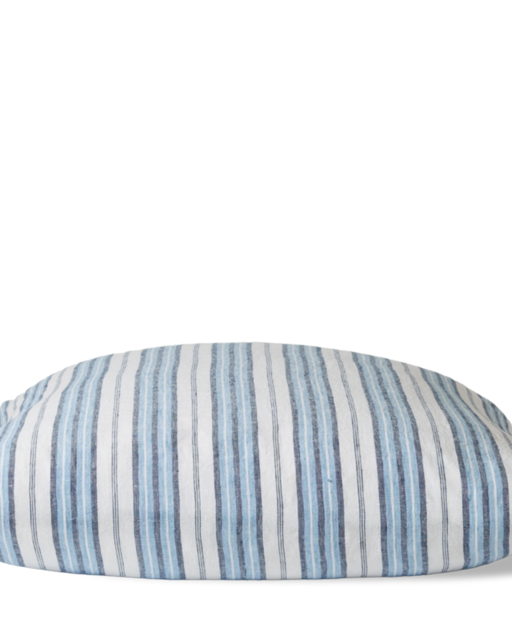 Merci - Washed linen pillowcase - Primary Blue Palette Stripes