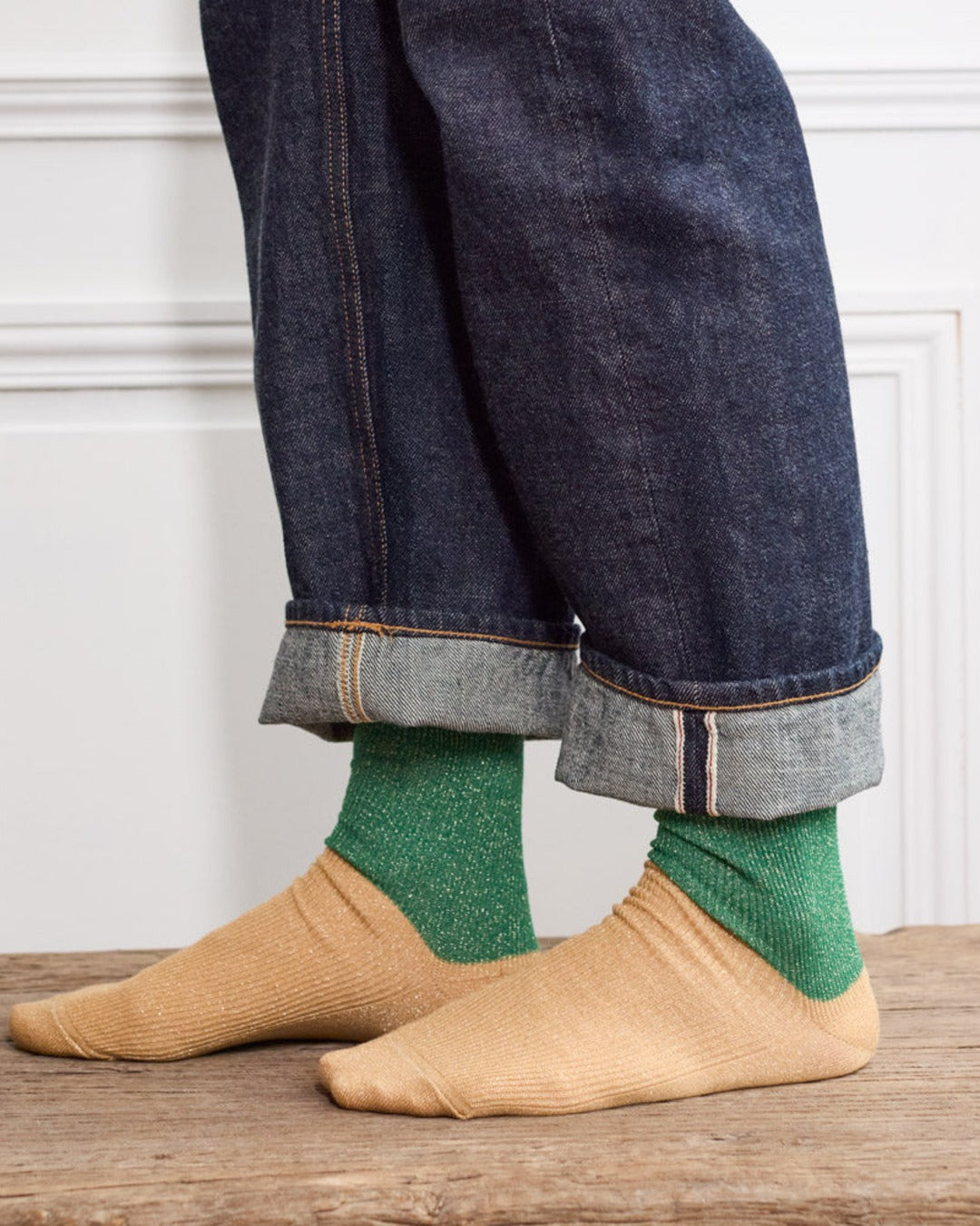 Merci - Ludo Socks - Green & Gold