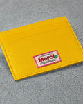 Merci - Porte Carte Plat - Jaune