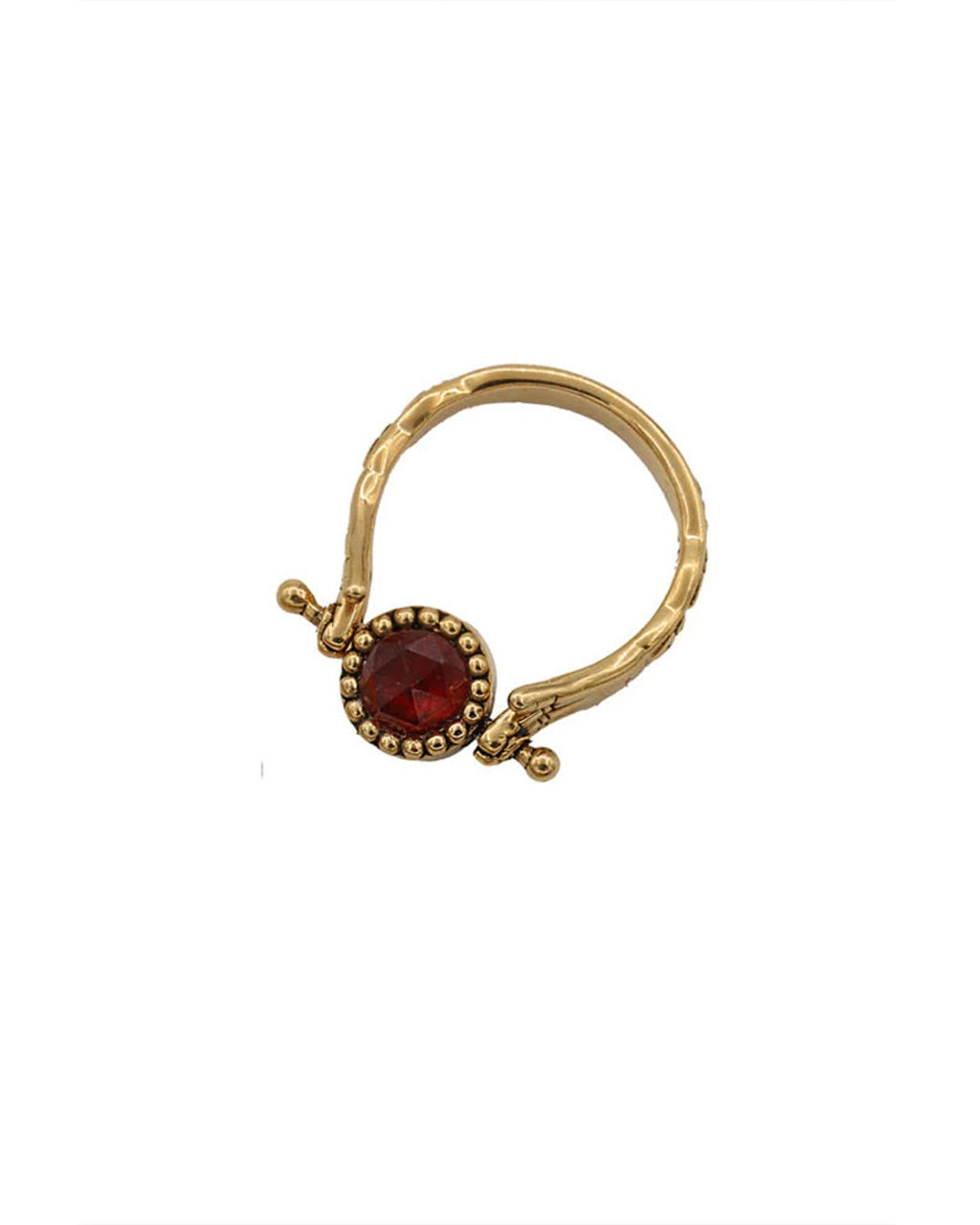 La2L - Bague Sacha Oeil Pierre Pivot - Hessonite