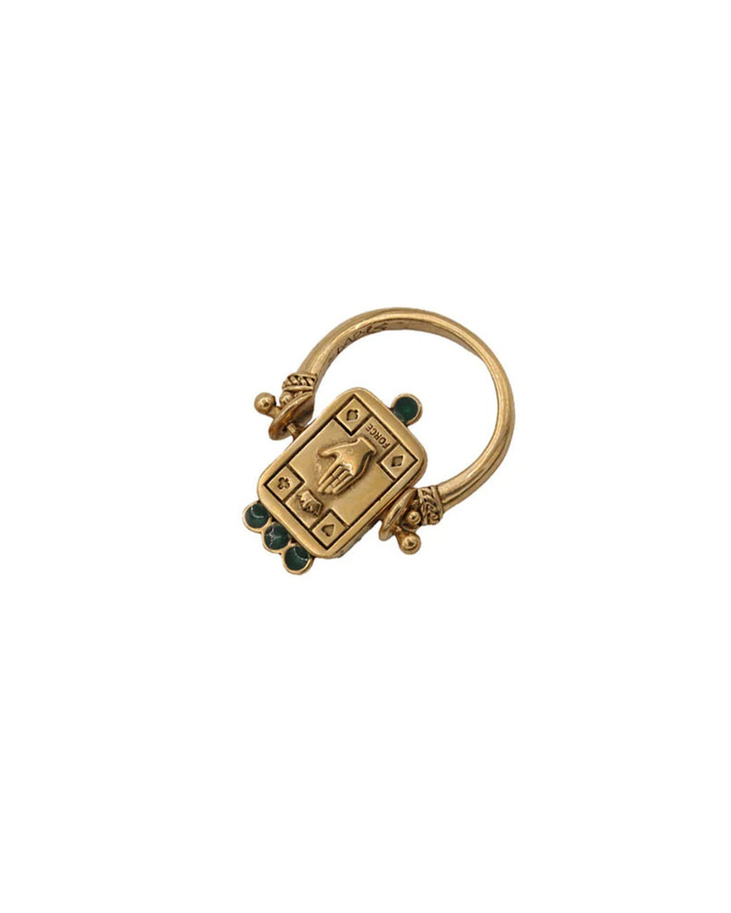 La2L - Bague Sacha Force Pivot - Hessonite