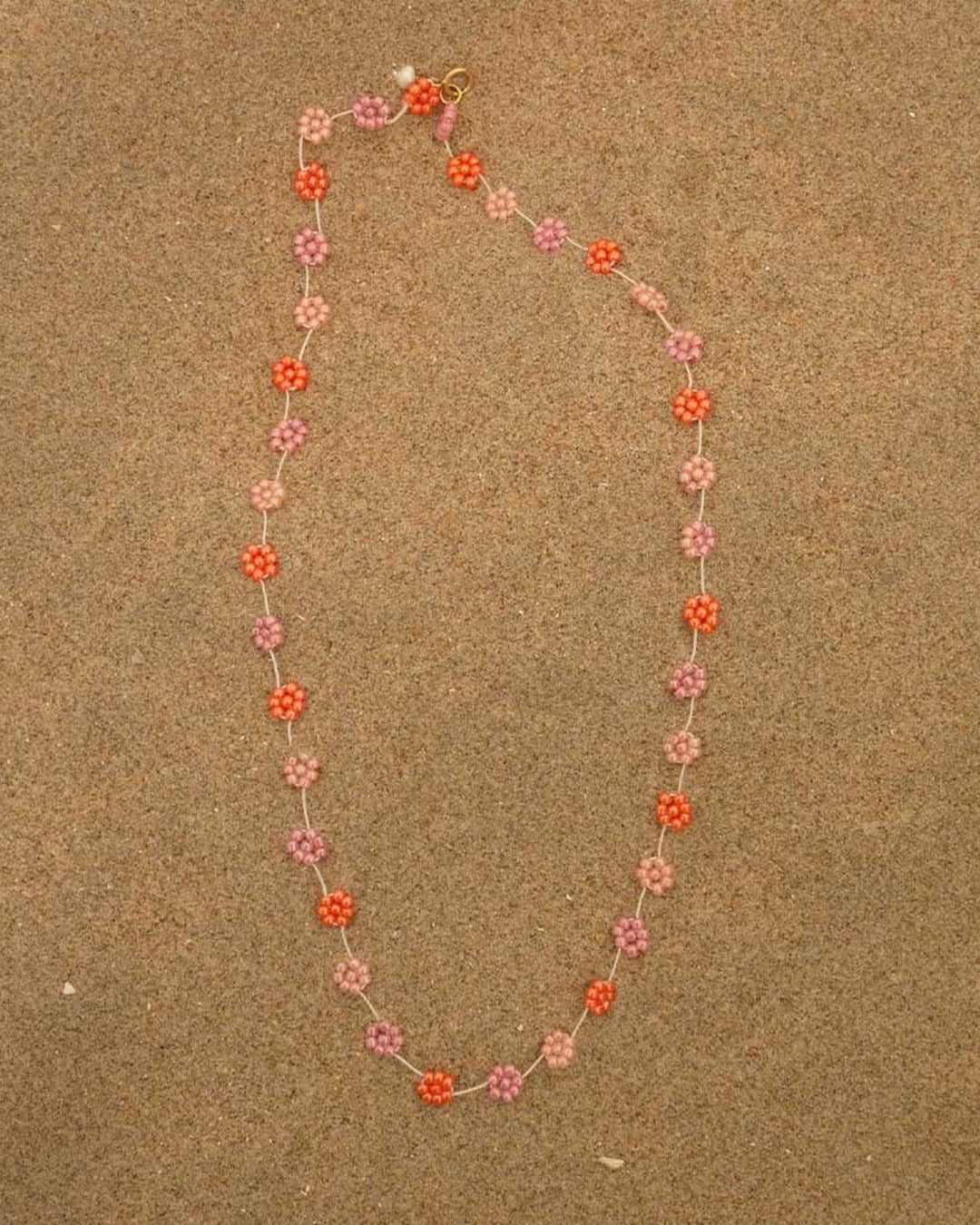 Labro - Fiori Necklace N°45 - Misto Coral