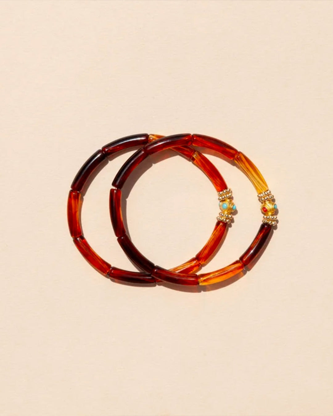 Juhu - Bracelet Duo Mini Leo - Marron