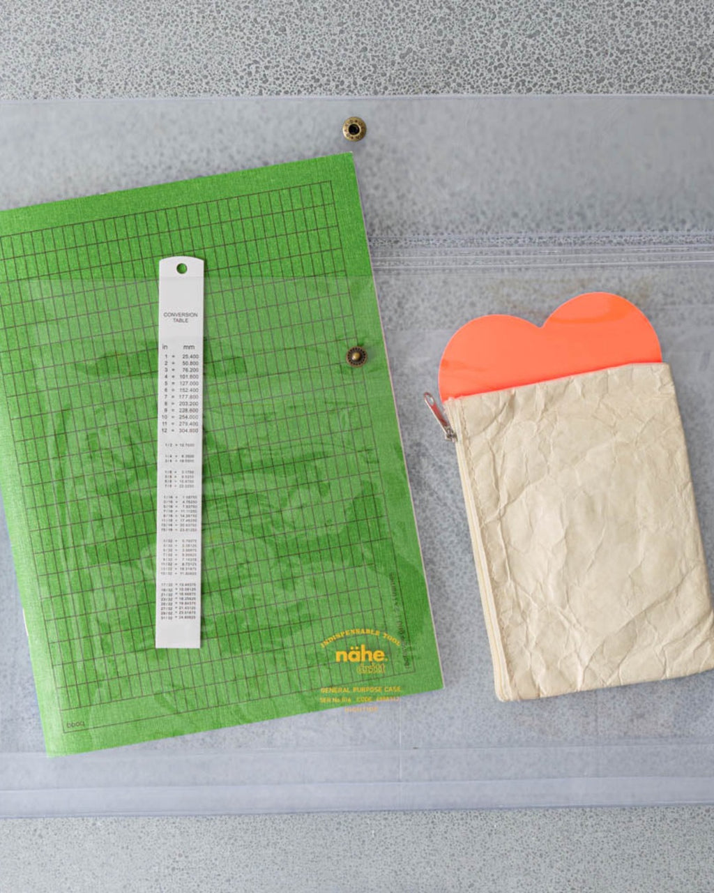 Náhe - Multipurpose Document Pouch - Clear