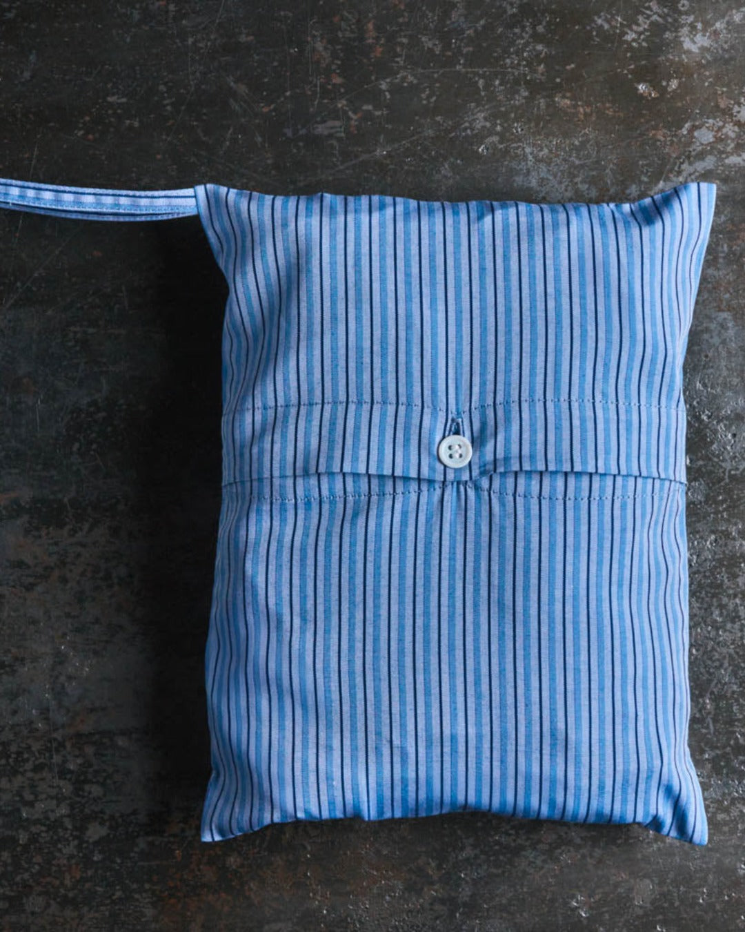 Merci - Pyjama En Coton - Rayures Triples Bleu
