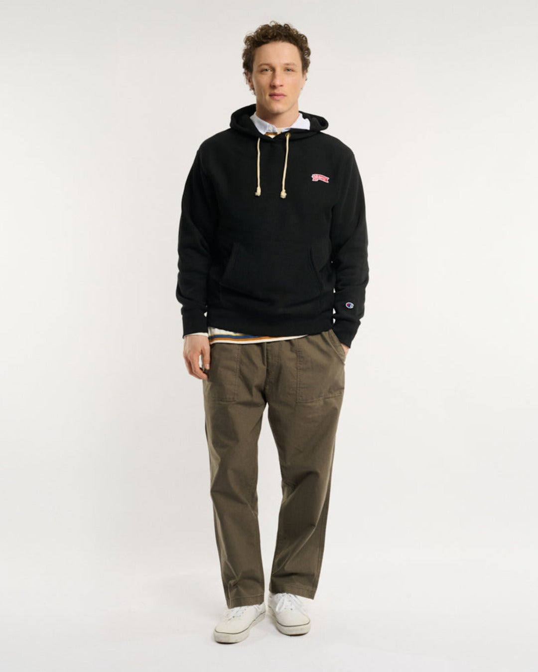 Merci x Champion - Merci Patch Hoodie - Black