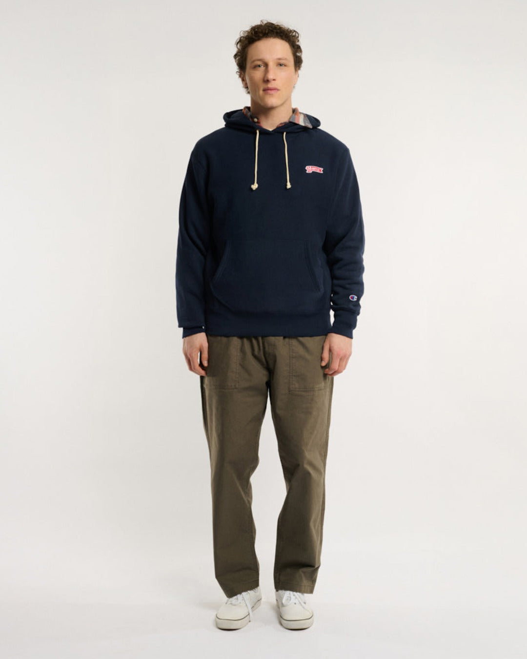 Merci x Champion - Merci Patch Hoodie - Navy
