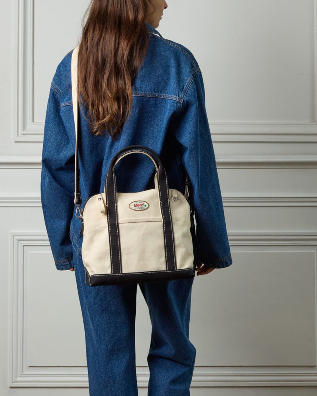 Merci - Paris Bag - Ecru & Black