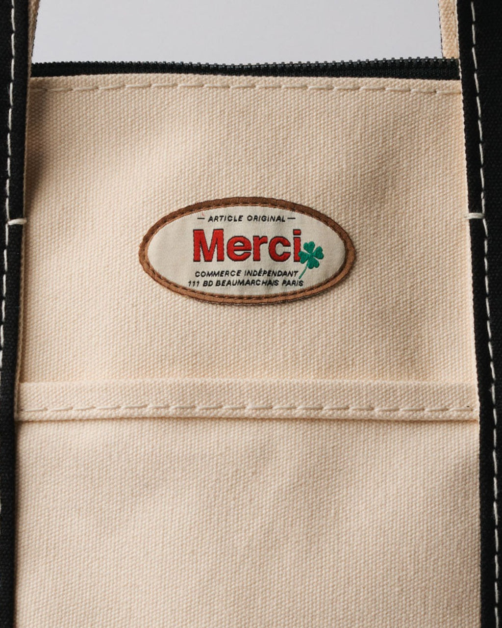 Merci - Paris Bag - Ecru & Black