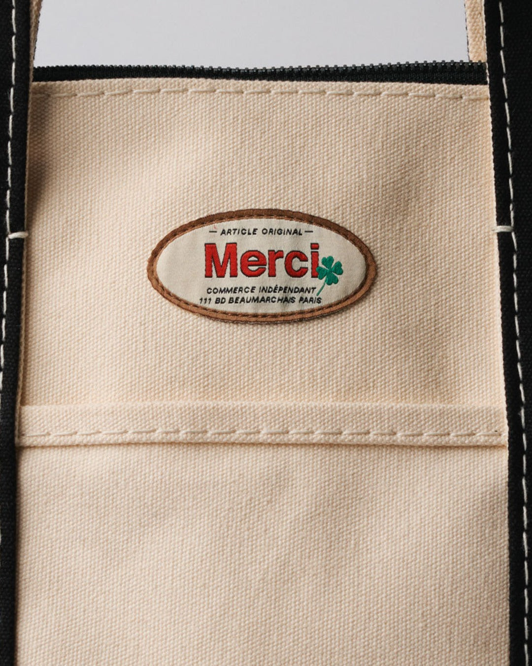 Merci - Paris Bag - Ecru & Black