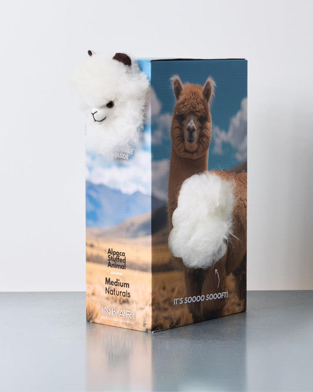 Inkari - Alpaca Llama Plush - Ivory