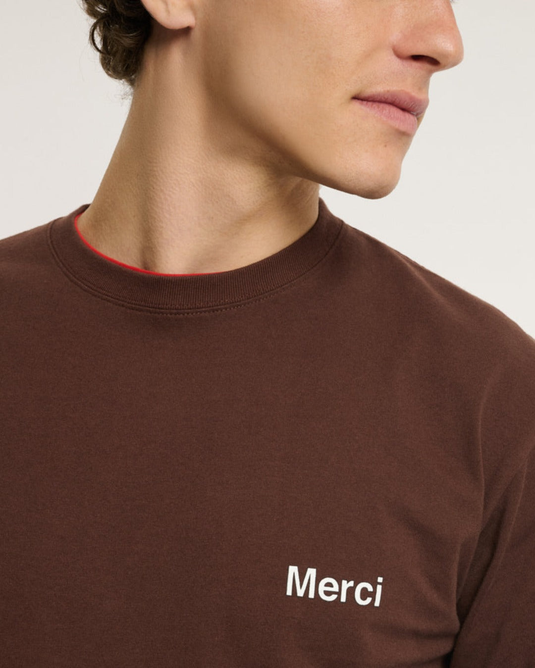 Merci - Aurelien LS T-shirt - Brown