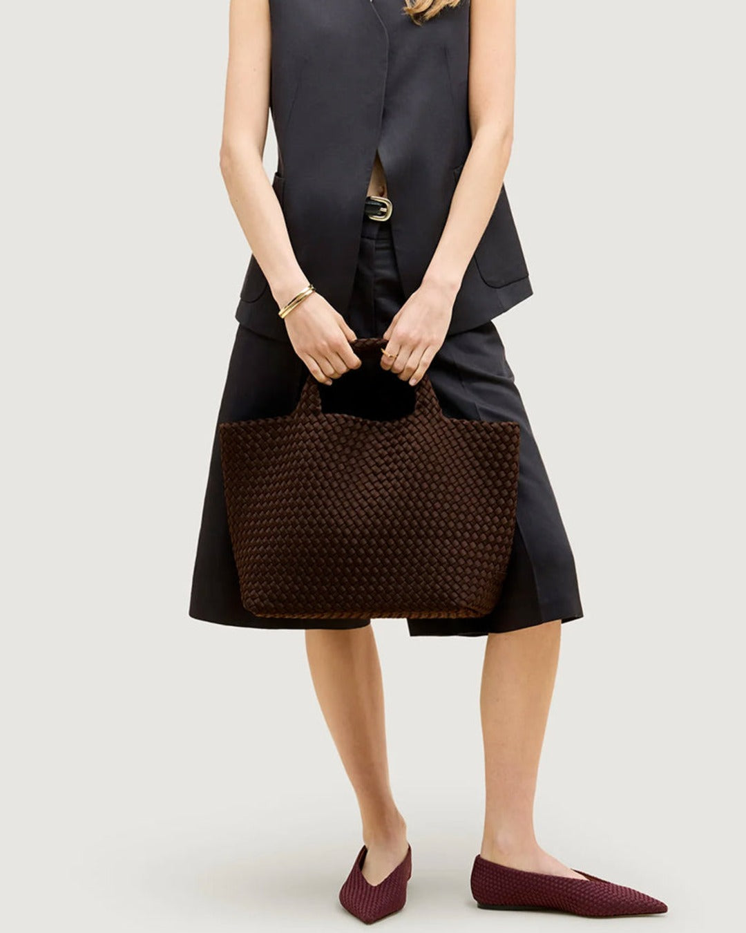 Naghedi - St Barths Medium Tote - Chocolate