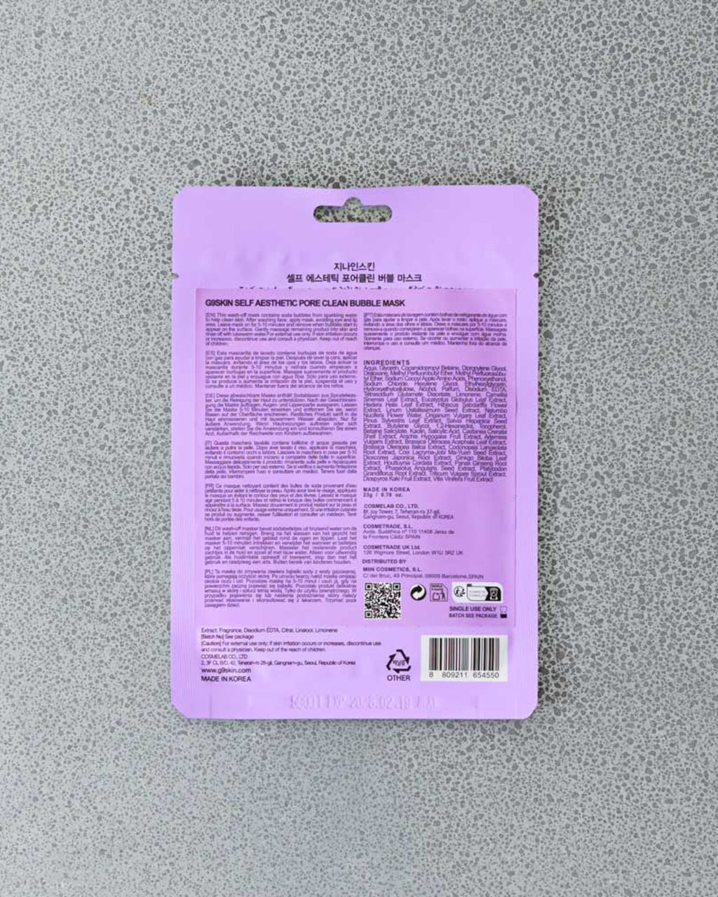 G9 Skin - Mask - Bubble Pore Clean