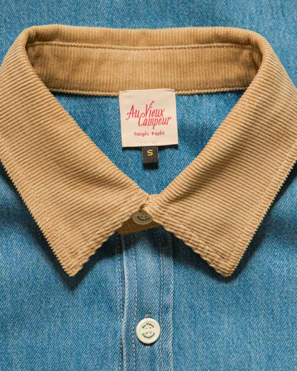 Au Vieux Campeur - Congés Payés - Marcel Shirt - Blue & White