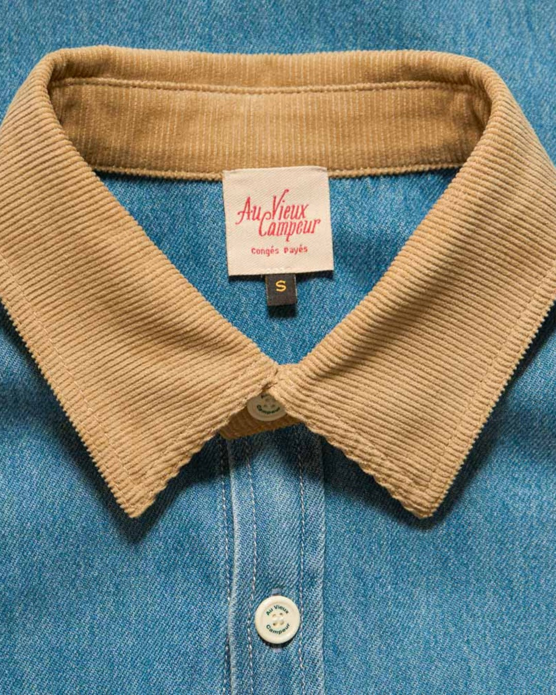 Au Vieux Campeur - Congés Payés - Marcel Shirt - Blue & White