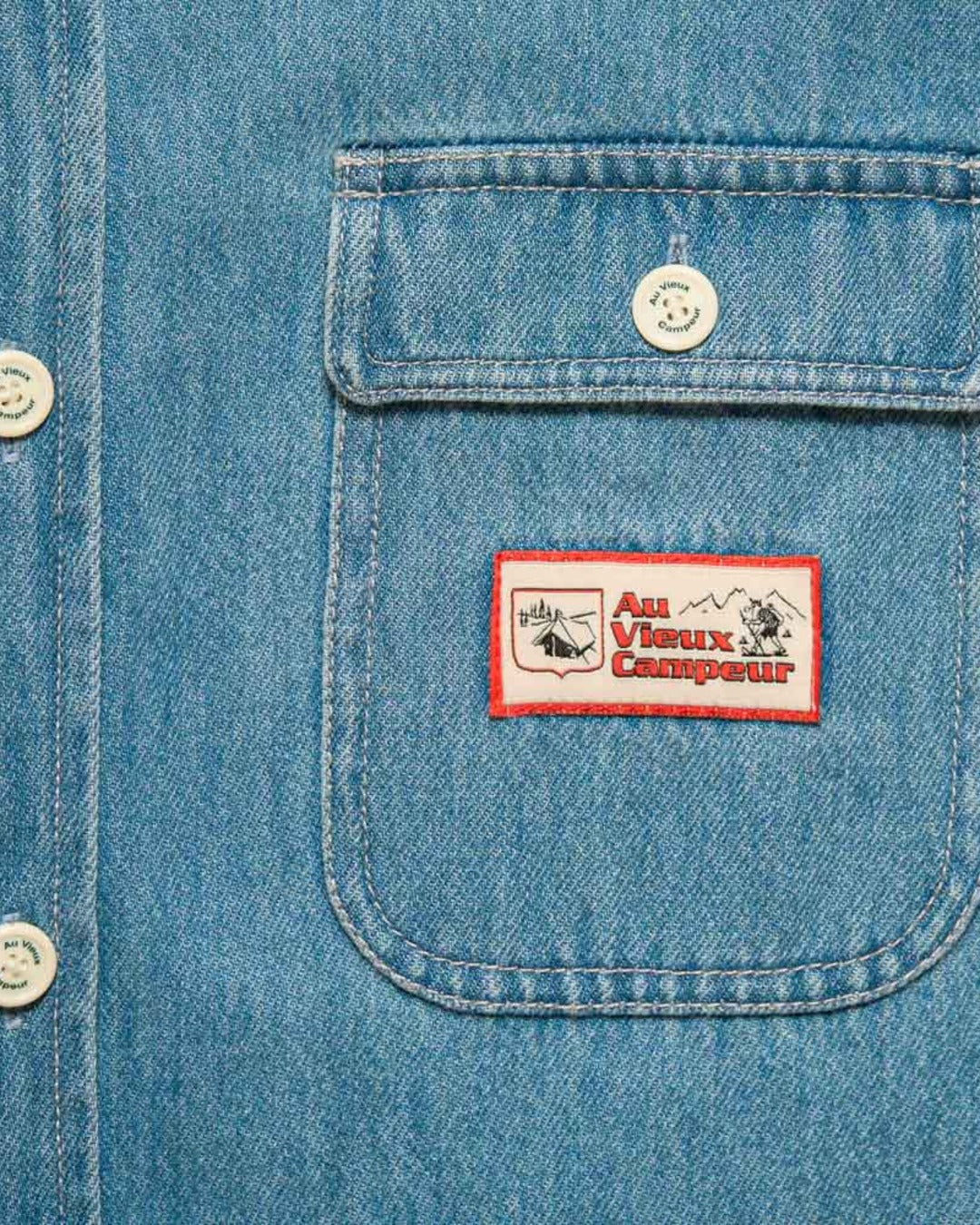 Au Vieux Campeur - Congés Payés - Marcel Shirt - Blue & White