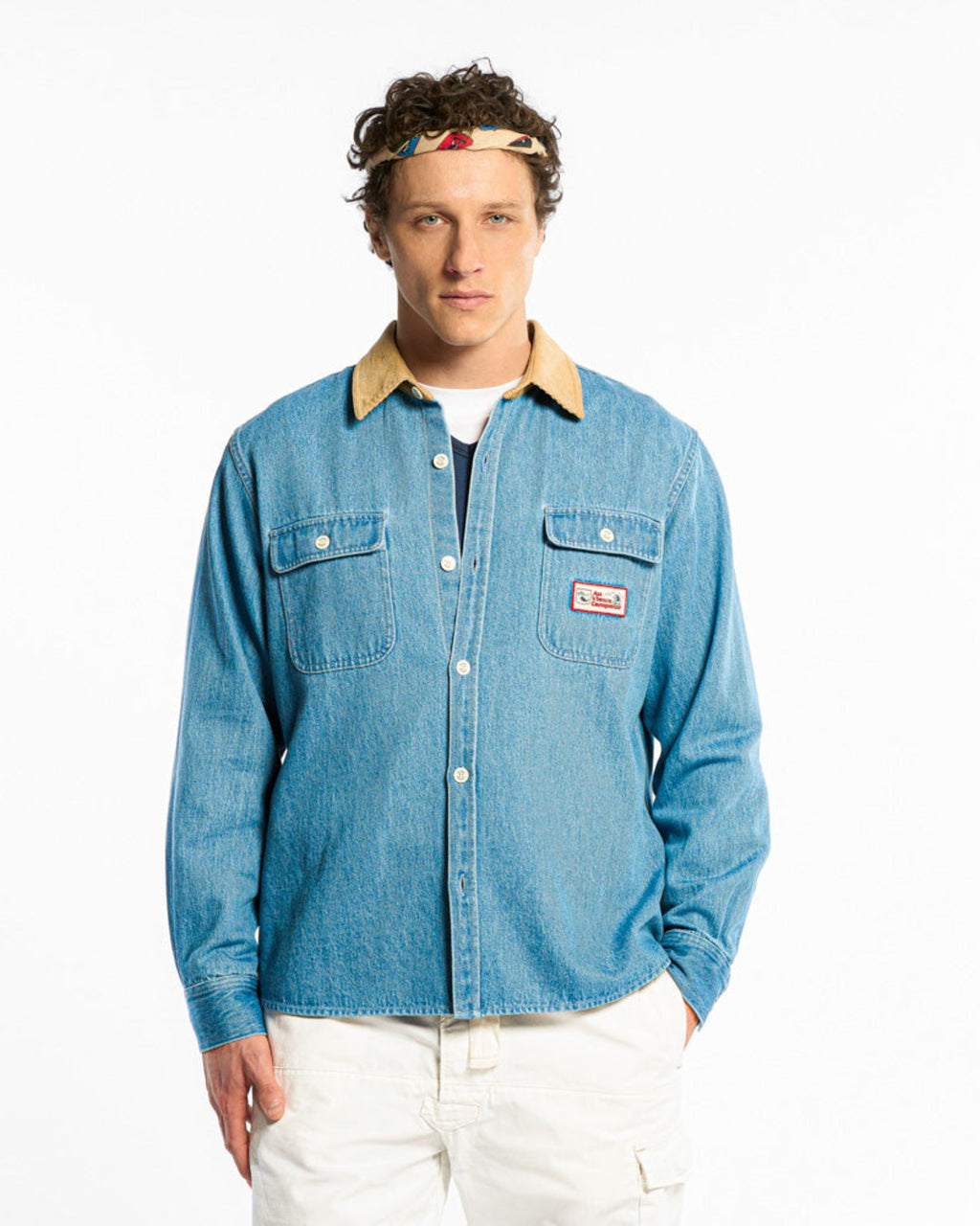 Au Vieux Campeur - Congés Payés - Marcel Shirt - Blue & White