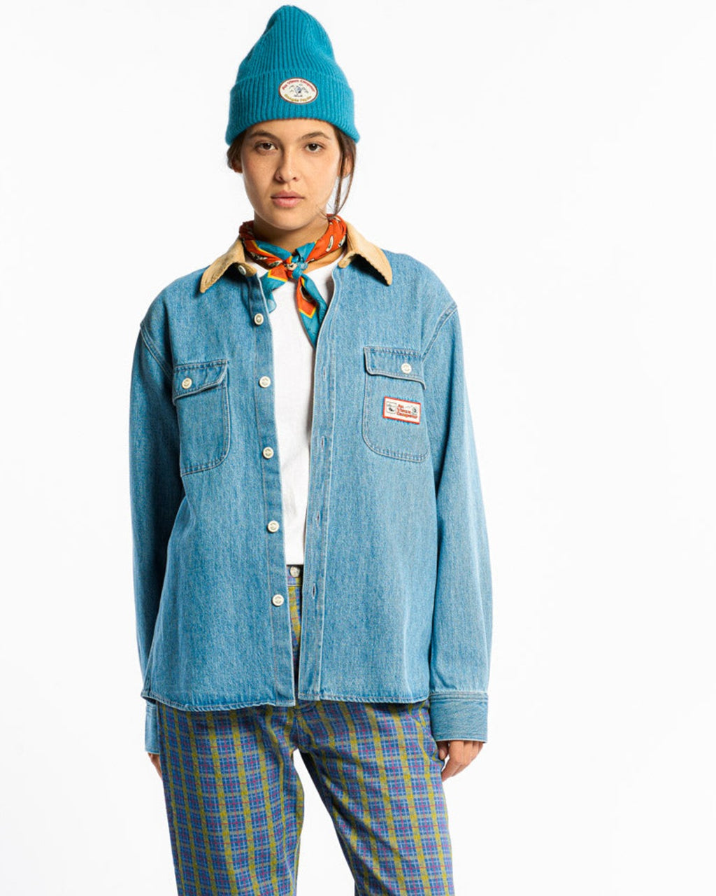 Au Vieux Campeur - Congés Payés - Marcel Shirt - Blue & White