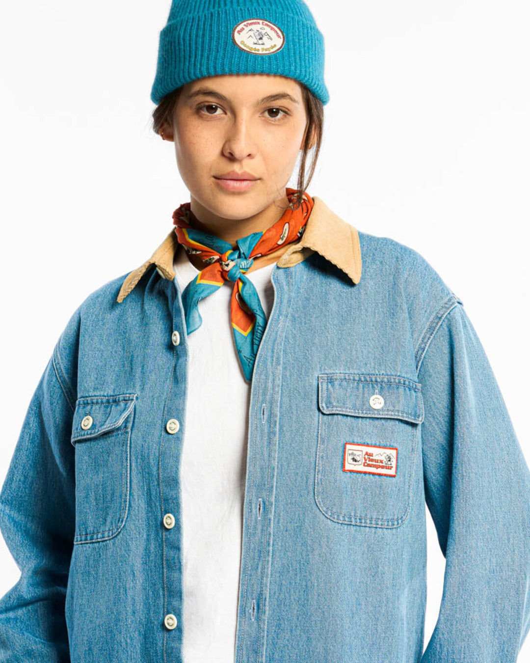 Au Vieux Campeur - Congés Payés - Marcel Shirt - Blue & White