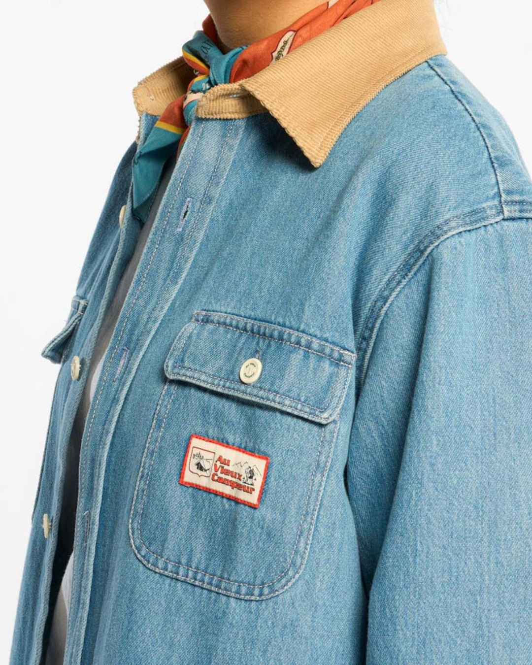 Au Vieux Campeur - Congés Payés - Marcel Shirt - Blue & White