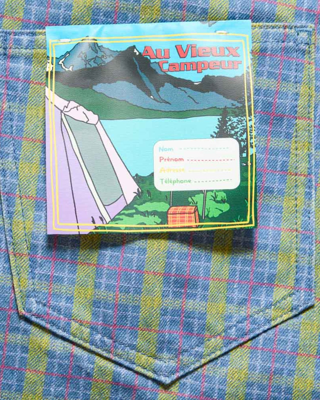 Au Vieux Campeur - Congés Payés - Edgar Checked Trousers - Green Red & Blue
