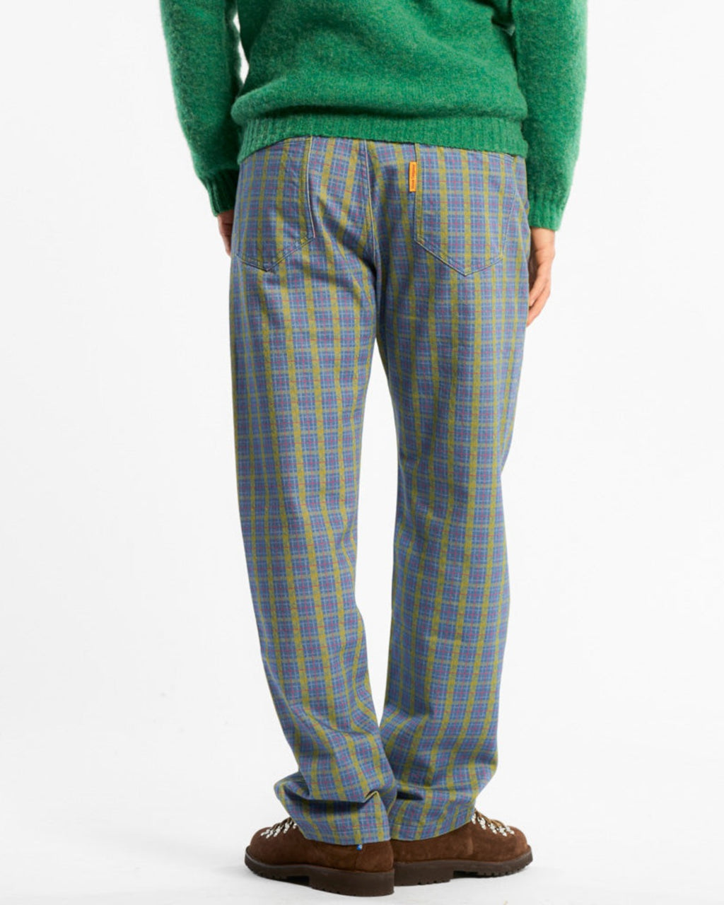 Au Vieux Campeur - Congés Payés - Edgar Checked Trousers - Green Red & Blue
