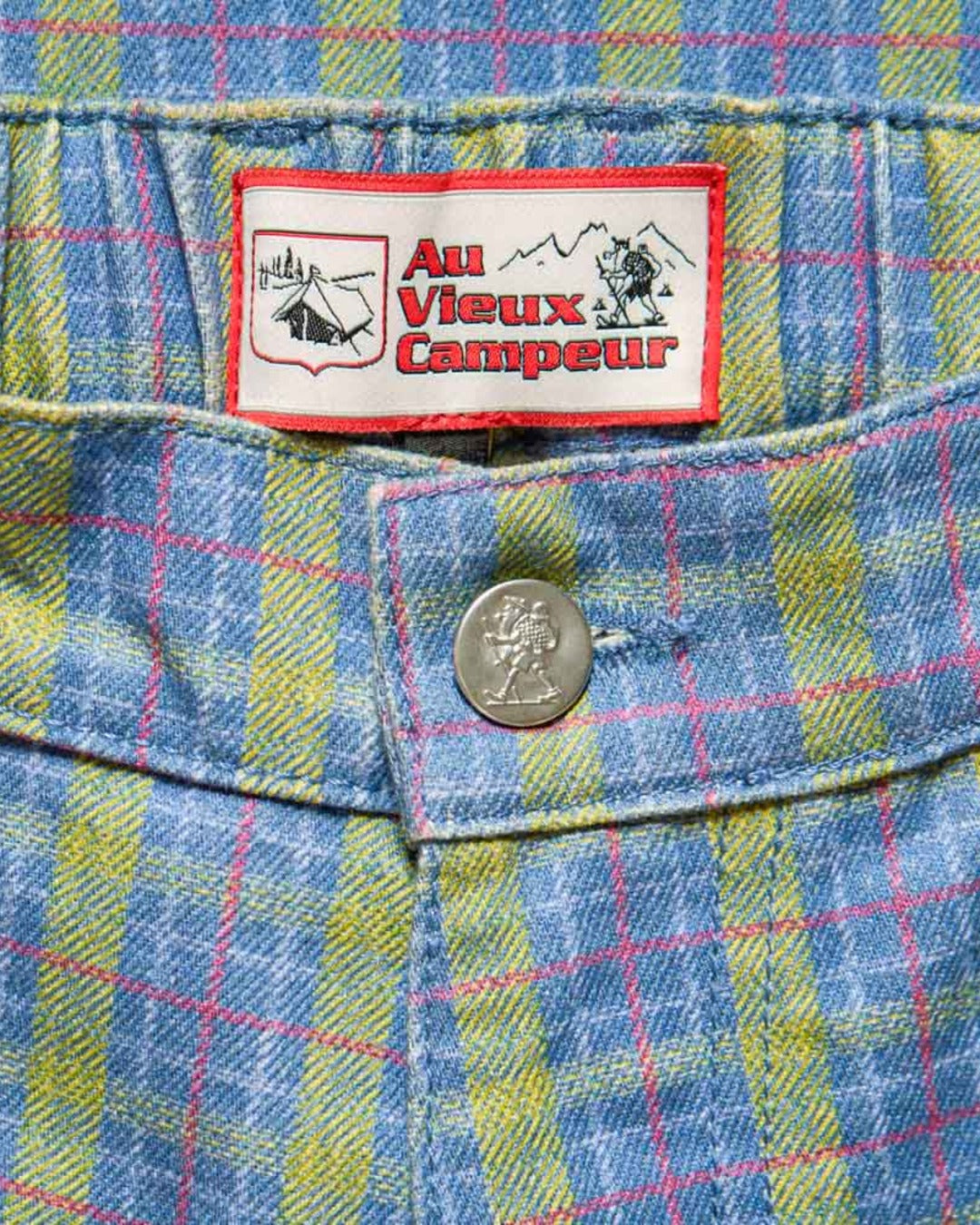 Au Vieux Campeur - Congés Payés - Edgar Checked Trousers - Green Red & Blue