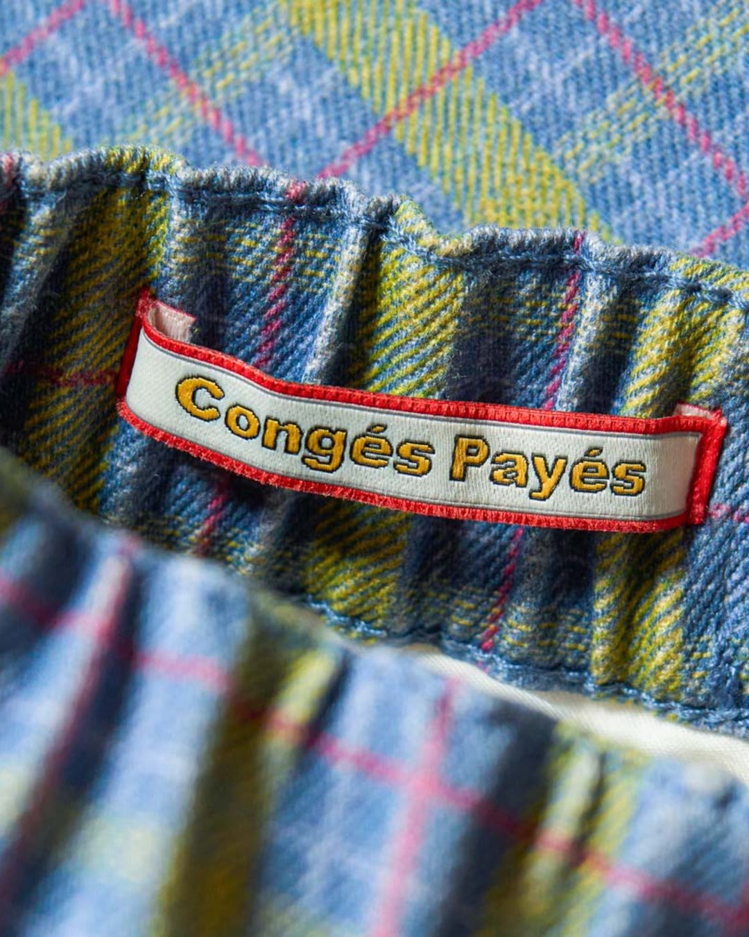Au Vieux Campeur - Congés Payés - Edgar Checked Trousers - Green Red & Blue