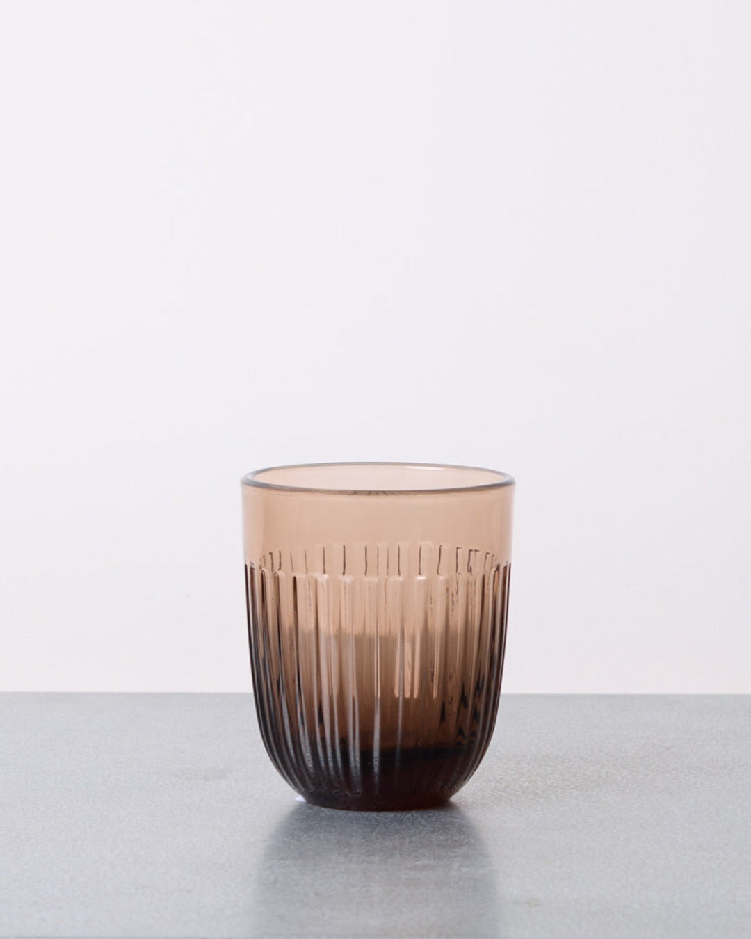 La Rochere - Pressed Glass Tumbler - Ouessant - Mocha