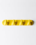 Zangra - Patere 4 Crochets En Porcelaine - Jaune