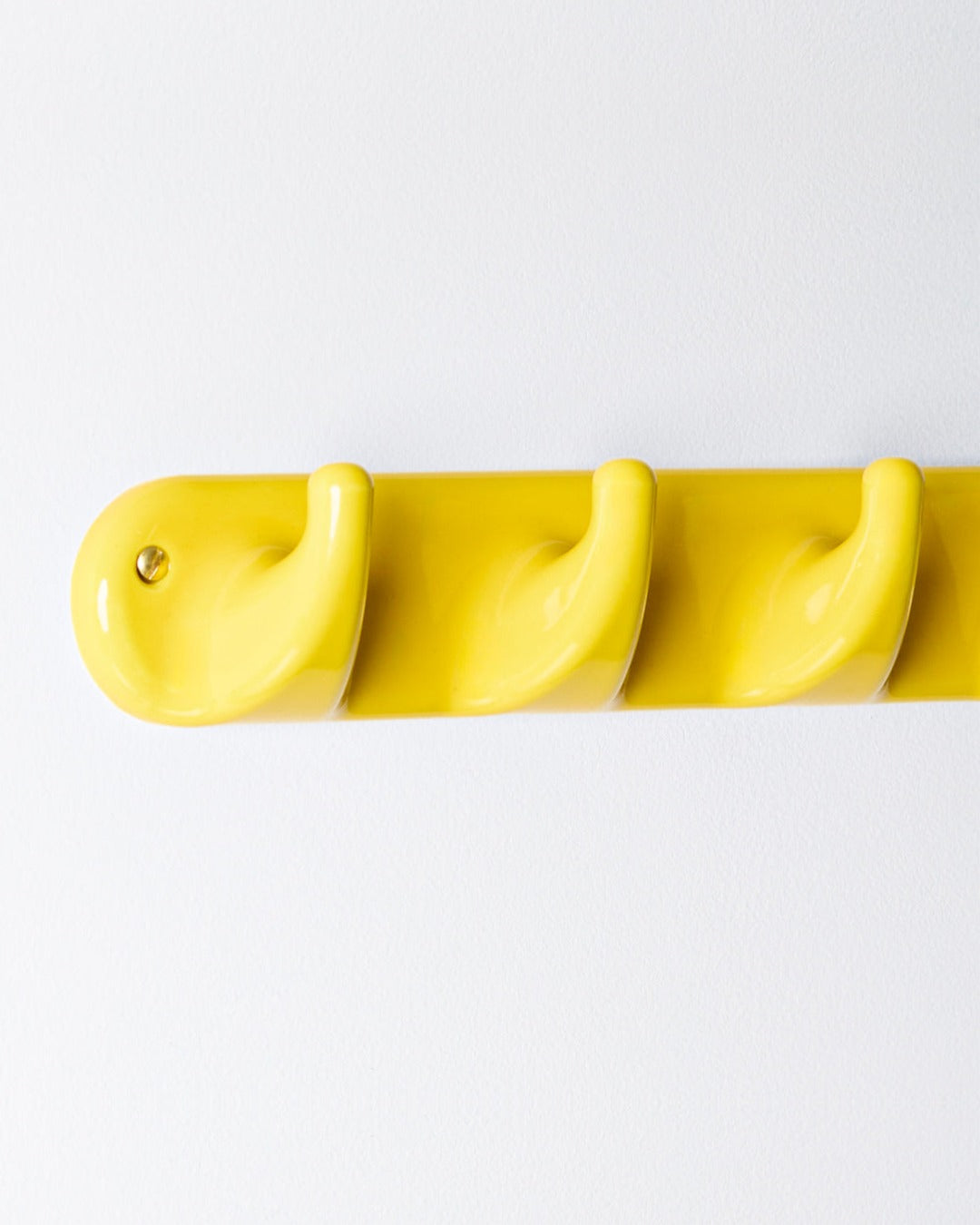 Zangra - Patere 4 Crochets En Porcelaine - Jaune
