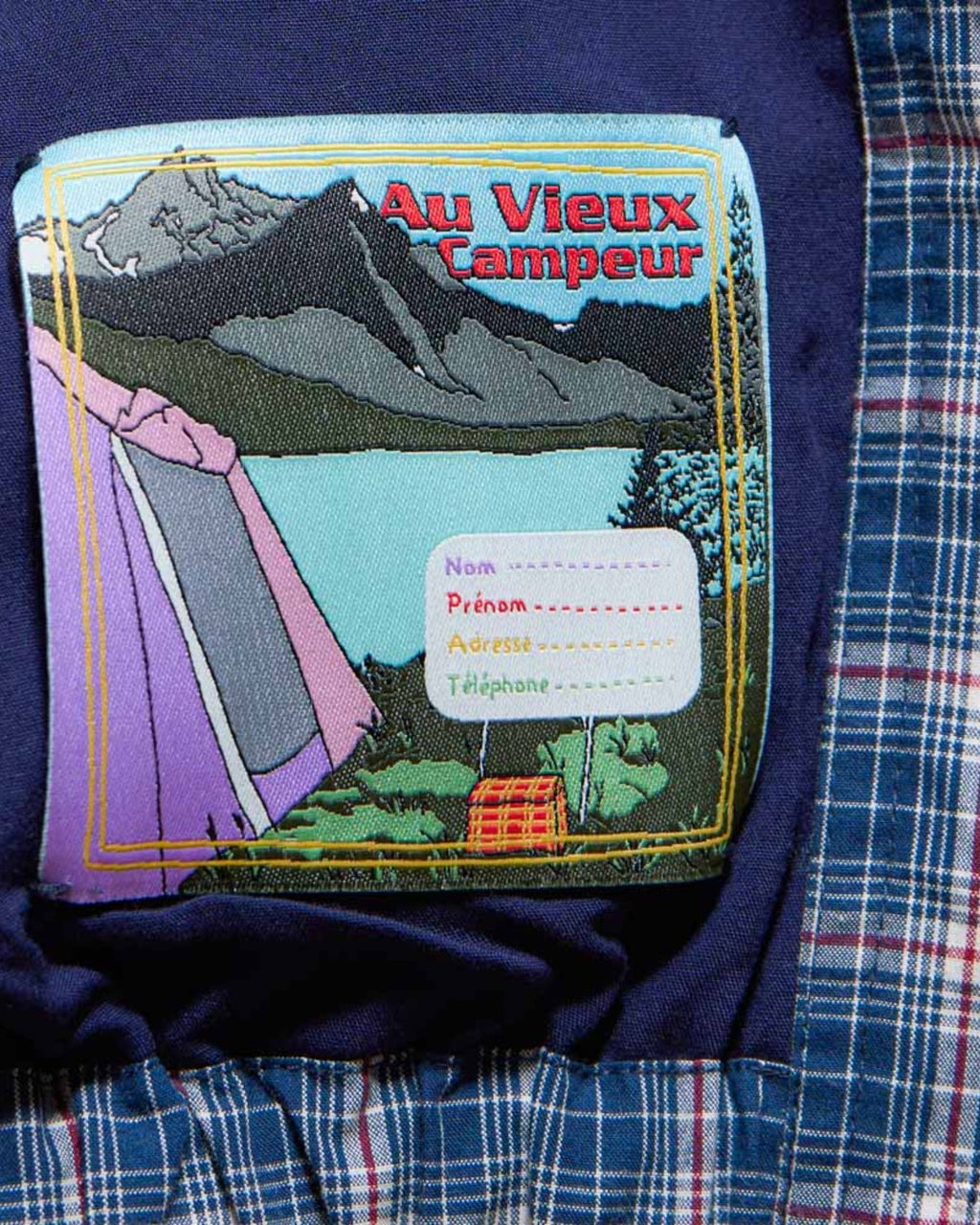 Au Vieux Campeur - Congés Payés - Veste À Carreaux Claude - Bleu & Blanc