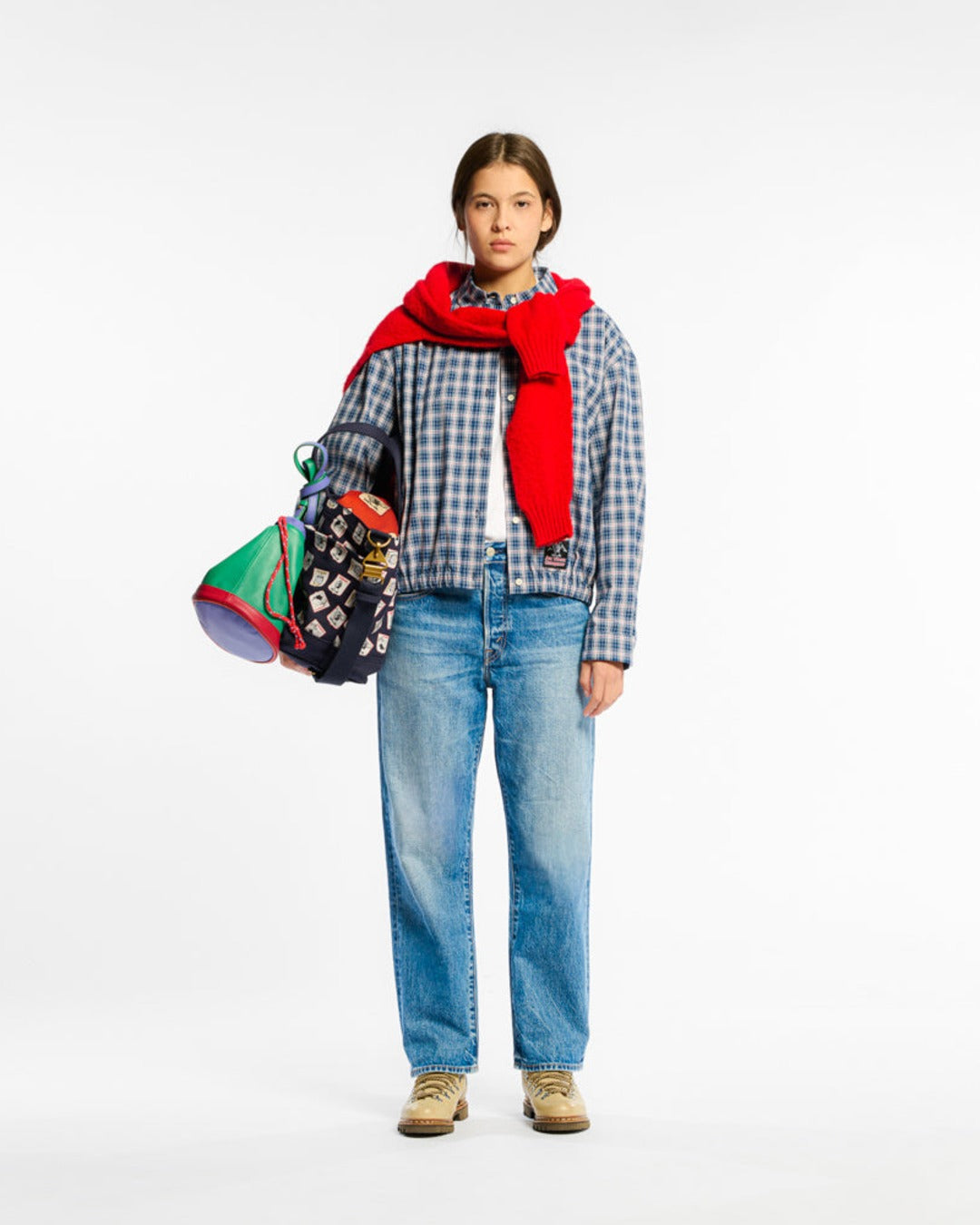 Au Vieux Campeur - Congés Payés - Veste À Carreaux Claude - Bleu & Blanc