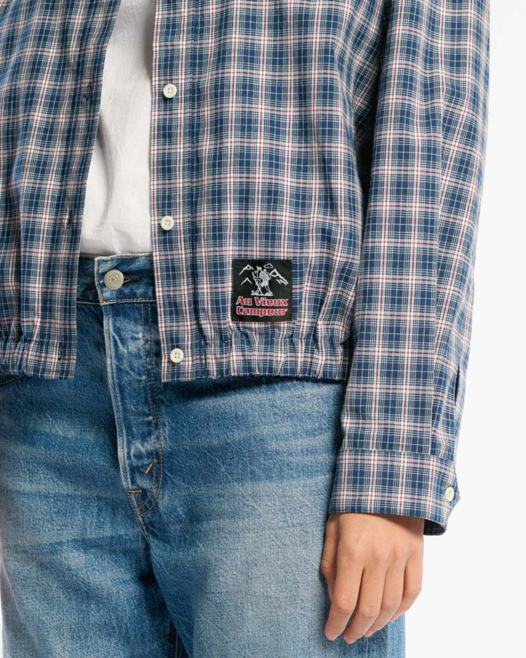Au Vieux Campeur - Congés Payés - Veste À Carreaux Claude - Bleu & Blanc