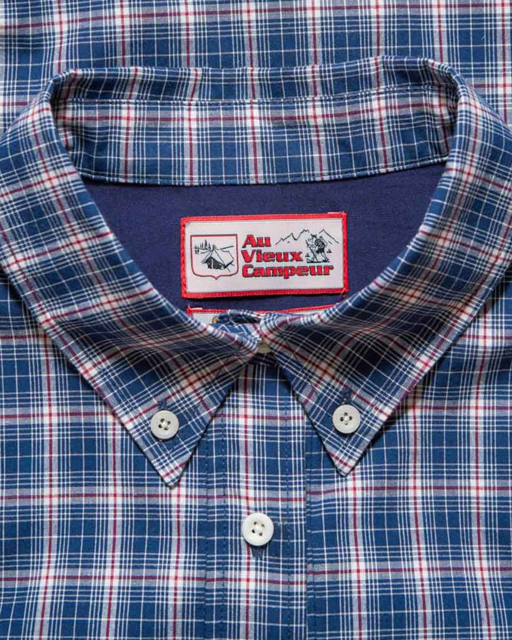 Au Vieux Campeur - Congés Payés - Veste À Carreaux Claude - Bleu & Blanc