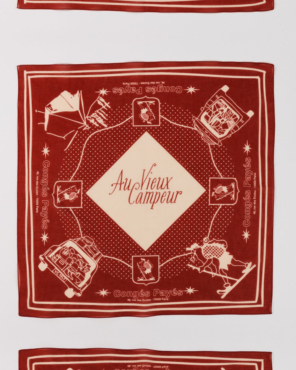 Au Vieux Campeur - Congés Payés - Au Vieux Campeur Bandana - Burgundy
