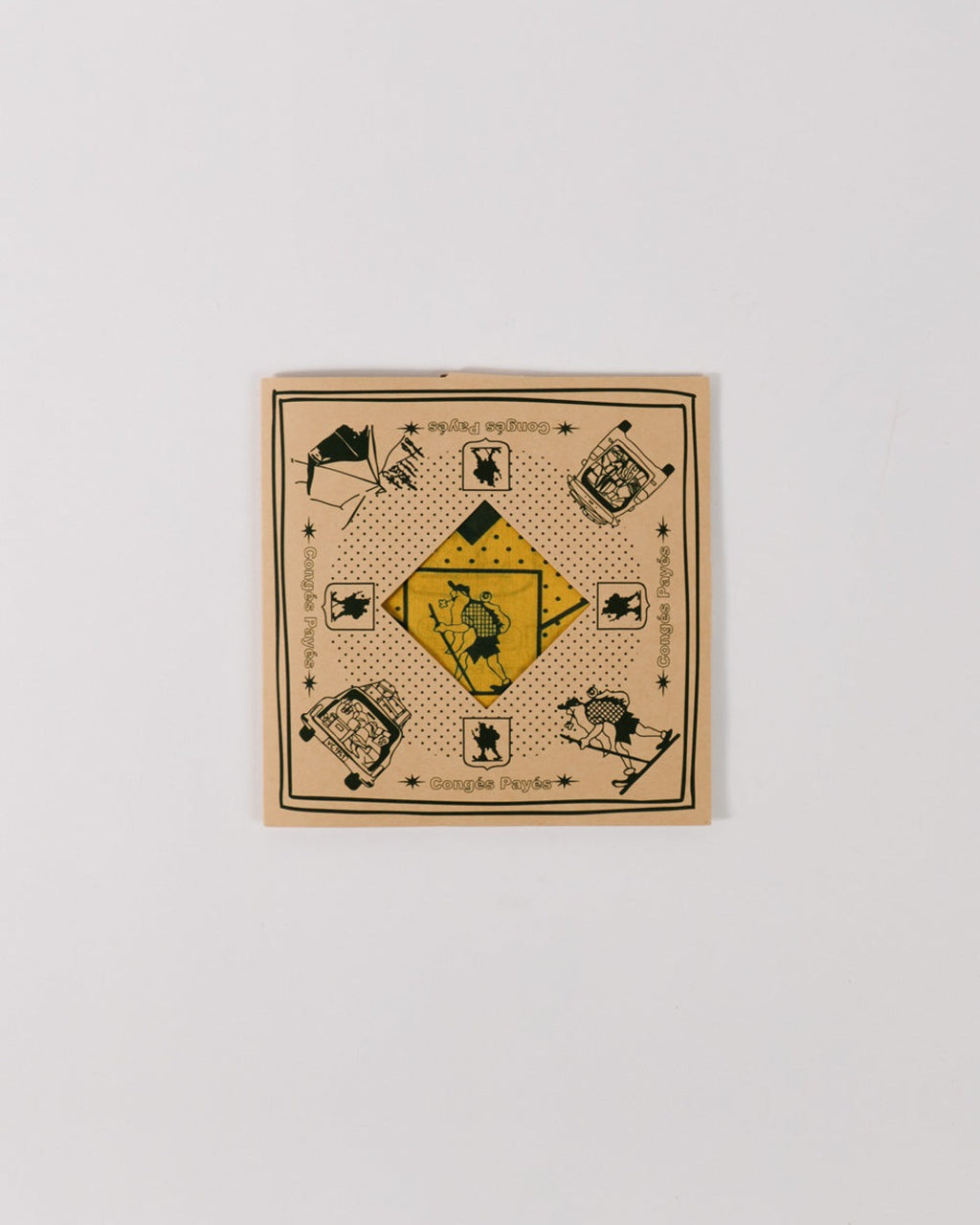 Au Vieux Campeur - Congés Payés - Bandana - Jaune