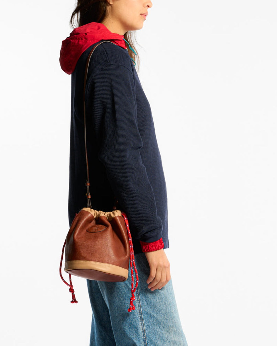 Au Vieux Campeur - Congés Payés - Climber leather Bag - Camel & Beige