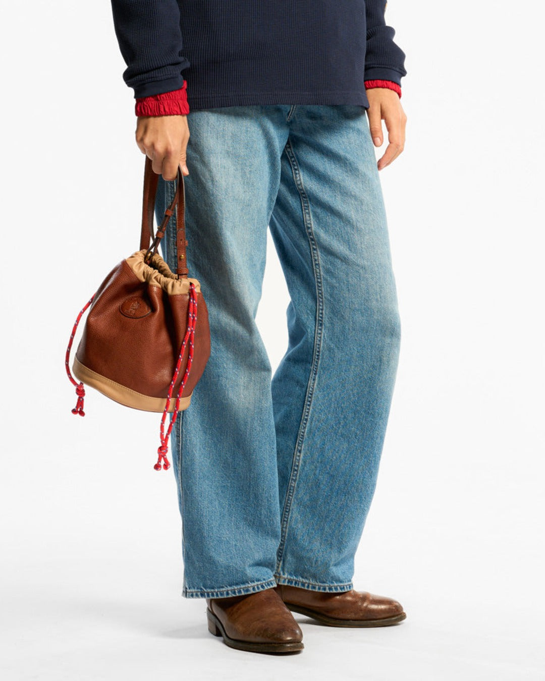 Au Vieux Campeur - Congés Payés - Climber leather Bag - Camel & Beige