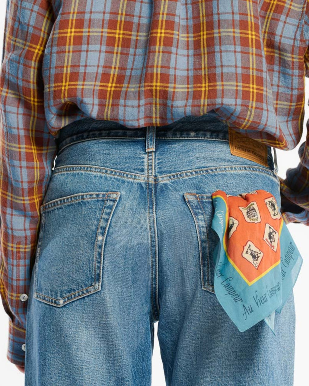 Au Vieux Campeur - Congés Payés - Bandana Domi - Bleu & Orange