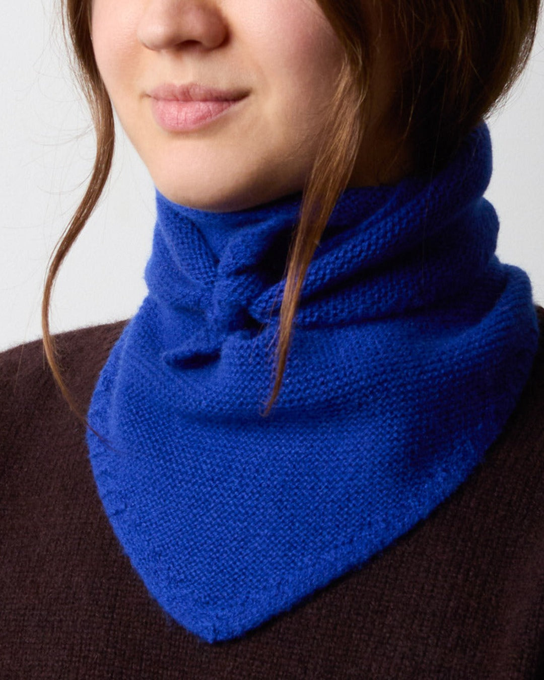 Merci - Bandana En Cachemire Martine - Bleu Roi